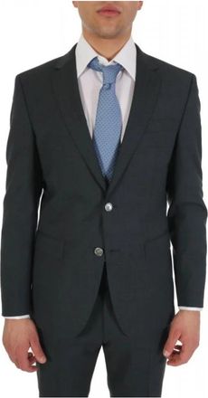 HUGO BOSS Slim Fit Blazer H-Huge-Mm-224 - Heren - Blazers - Groen - L - Katoen - Jassen