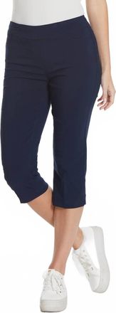 Multiples Denim Capri Pants In Dark Wash