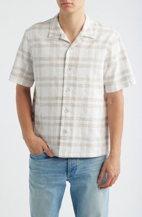 Rag & Bone Avery Plaid Camp Shirt in Chada at Nordstrom, Size Xx-Large