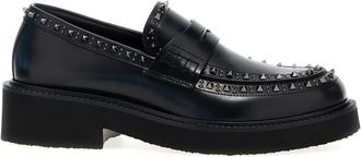 Valentino Garavani Heren, Schoenen, Zwart, Maat: 44 EU Leer