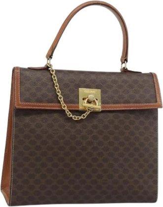 Celine Pre-owned Vintage Hand Bag - Dames - Vintage Handtas - Bruin - ONE Size - Leer - Vintage