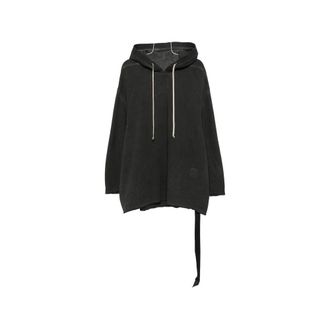Rick Owens Drawstring Raw-cut Hoodie