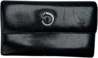 Cartier Pre-owned Leather Wallet - Dames - Vintage Accessoires - Zwart - ONE Size - Leer - Vintage