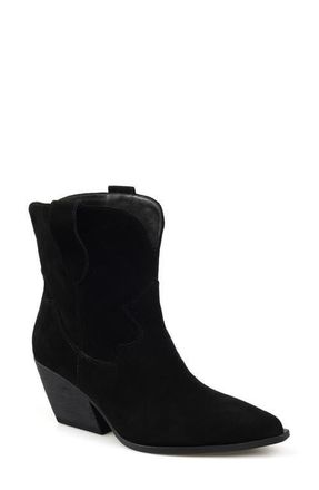 Zigi Soho Victoryy Pointed Toe Western Boot in Black Suede at Nordstrom, Size 11