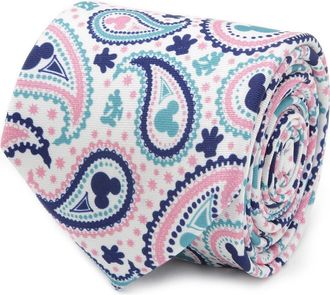 Cufflinks Inc. Mickey Mouse Paisley Silk Tie in Pink at Nordstrom