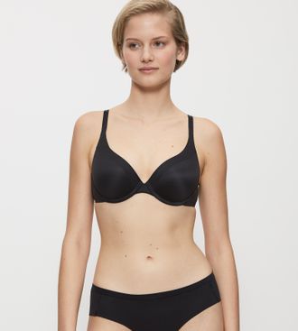 Triumph B&uuml;gel-BH TRIUMPH Body Make-up Soft Touch, Damen, Gr. 70, Cup E, schwarz, Microtouch, Obermaterial: 51% Polyamid, 26% Elasthan, 23% Polyester, unifarbe