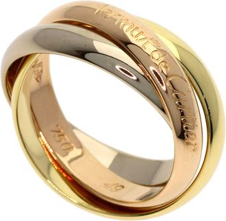Cartier Trinity Yellow Gold (18K) Pink Gold (18K) White Gold (18K) Band Ring (Pre-Owned)