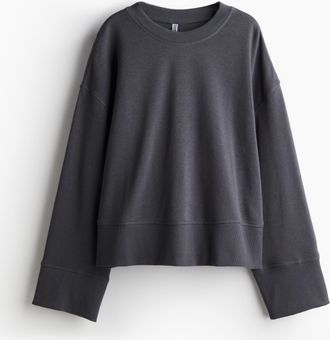 H&M Oversized Sweatshirt - Grau