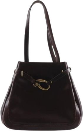 Bally Pre-owned Shoulder Bags, female, Brown, Size: ONE SIZE Pre-owned Leather handbags