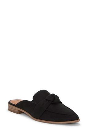 Lucky Brand Alusia Knot Mule Loafer in Black Oil Suede at Nordstrom Rack, Size 8.5