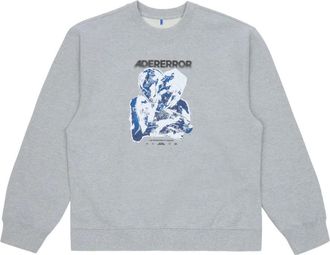 Ader Error logo-print sweatshirt - men - Cotton - S - Grey
