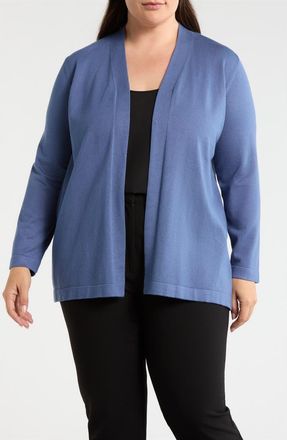 Anne Klein Chatham Cardigan in Blue Jay at Nordstrom, Size 1 X
