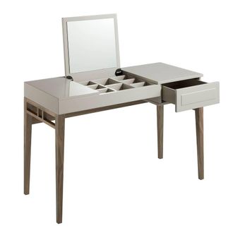 Angel Cerd&aacute; Grey MDF Dressing Table with Mirror & Drawer