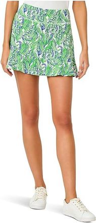 Lilly Pulitzer Zadora High-Rise Skort Up Womens Skort Putting Green Lilly Of The Valley : XXS, Nylon/Spandex