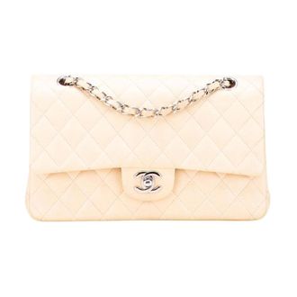 Chanel Pre-owned Quilted Flap Bag met Kettingband - Dames - Pre-owned - Beige - Maat: ONE Size