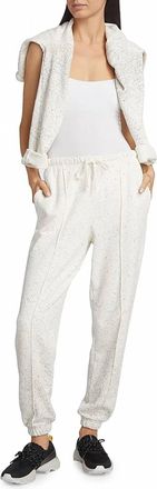 ATM Anthony Thomas Melillo Womens French Terry Sweatpants In Chalk Iron Grey