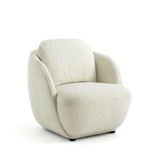 AM.PM Fauteuil in bouclette stof, bolvormig, Alpine