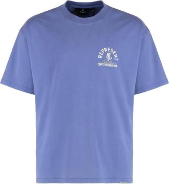 Represent T-shirt in cotone con logo - Viola