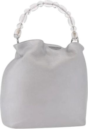 Dior Pre-owned Vintage Bucket Bag - Dames - Vintage Tas - Grijs - ONE Size - Leer - Vintage