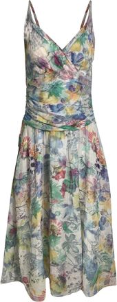 HUGO BOSS Boss Orange Floral Print Dress in Multicolor Cotton