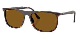 Ray-Ban Brown Rectangular Unisex Sunglasses RB2216 902/33 61