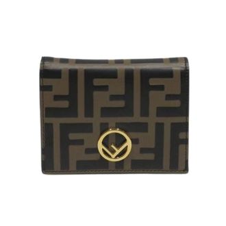 Fendi Pre-owned Wallets, female, Brown, Size: ONE SIZE Pre-owned F Is F Leather Wallet