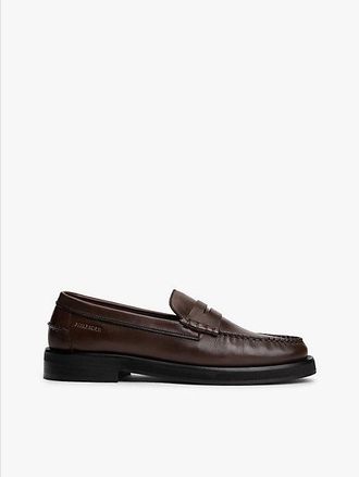 Tommy Hilfiger Leather Debossed Logo Loafers
