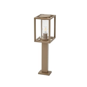 Lucande L&aacute;mpara para exterior de aluminio marr&oacute;n
