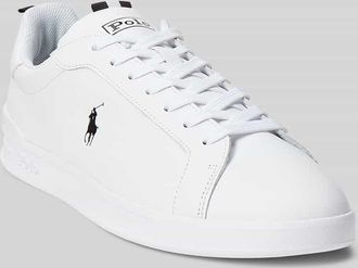 Polo Ralph Lauren Low Top Sneaker aus Glattleder in Weiss, Gr&ouml;&szlig;e 47