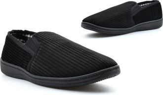 Generic Mens Carpet Slippers Size 9 Carpet Slippers Size 8 Mens Slip On Slipper Slip On Slipper Sizes 8-12 Black 11 UK