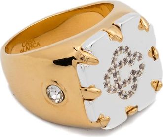 Casablanca Anello con logo - Oro