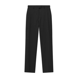 Tiger Of Sweden Straight Broeken - Dames - Straight fit broeken - Zwart - XL - Wol - Broeken