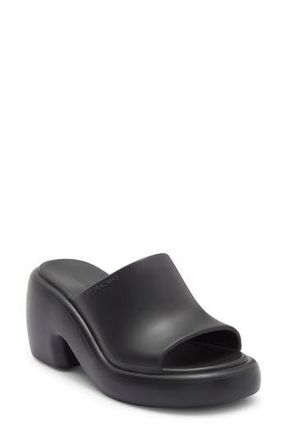 Ferragamo Deva Platform Slide Sandal in Black at Nordstrom Rack, Size 10
