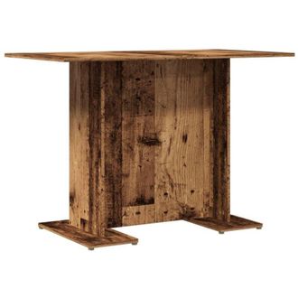 vidaXL Vidaxl - Tavolo da Pranzo Legno Antico 110x60x75 cm in Legno Multistrato