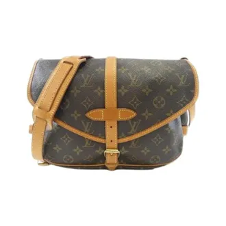 Louis Vuitton Pre-owned Cross Body Bags, female, Brown, Size: ONE SIZE Pre-owned Monogram Saumur Shoulder Bag