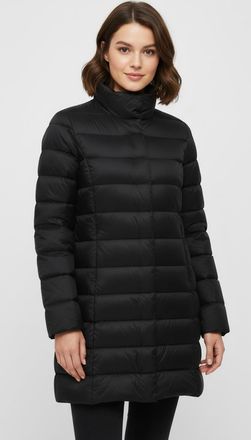 Only Steppmantel ONLY ONLRUBY QUILTED DOWN COAT OTW, Damen, Gr. XL, schwarz, Steppware, Obermaterial: 100% Nylon, unifarben, regular fit, M&auml;ntel Steppmante