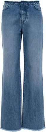 MVP Wardrobe Vintage Wash Denim Broek - Dames - Regular Fit Jeans - Blauw - M - Denim - Jeans