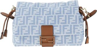 Fendi FF denim medium Mamma Baguette bag Woman One Size