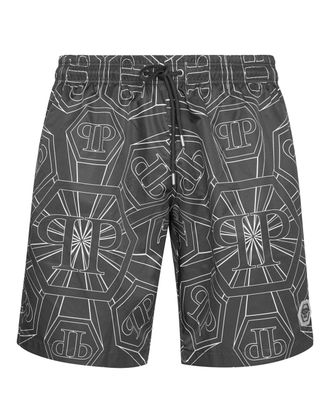 Philipp Plein Zwembroek Hexagon Monogram