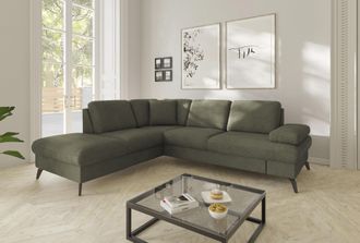 Sit&more Ecksofa »Morris Jubi L-Form, B: 238 cm« mit Armteilfunktion & 1 Zierkissen, optional Bettfunktion