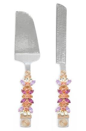 Tiramisu 2-Piece Cake Serving Set in Pink/Purple at Nordstrom Rack