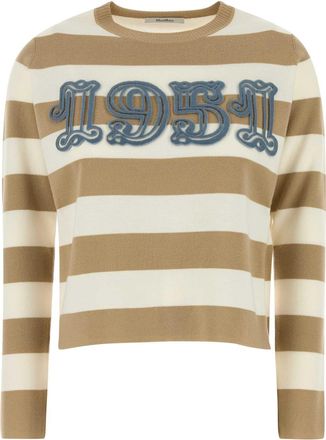 Max Mara Embroidered Wool Viterbo Sweater