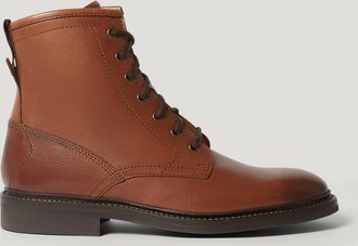 Belstaff Shelton Boot Smooth Leather Cognac Size UK 10