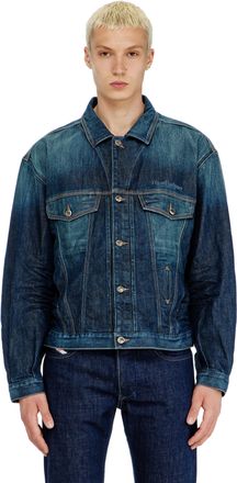Diesel Trucker jacket in selvedge denim - Denim Jackets - Unisex - Blue