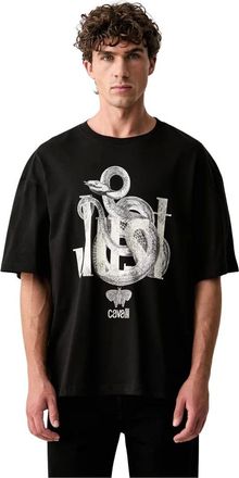 Just Cavalli Camiseta de cuello redondo - Tops - Hombre - Negro - XL