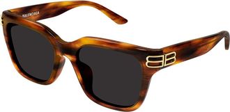 Balenciaga BB0433SK Asian Fit 007 Womens Sunglasses Brown Size 56