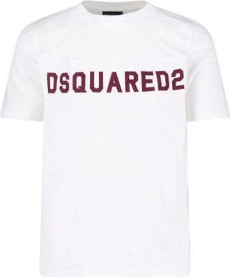 Dsquared2 White T-Shirt With Round Neckline