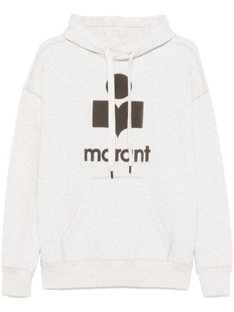 ★Isabel Marant★ Malek Hood Ecru Yellow SW0028HAA1M05HECYE Isabel Marant Malek Logo Cotton-Blend Hoodie | Saks Fifth Avenue
