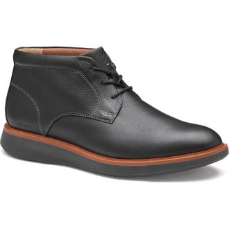 Johnston & Murphy Parker Waterproof Chukka Boot in Black Waterproof Full Grain at Nordstrom, Size 11.5