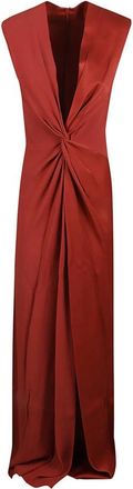 Max Mara Pilard Maxi Jurk - Dames - Maxi kleedjes - Rood - XS - Kleedjes